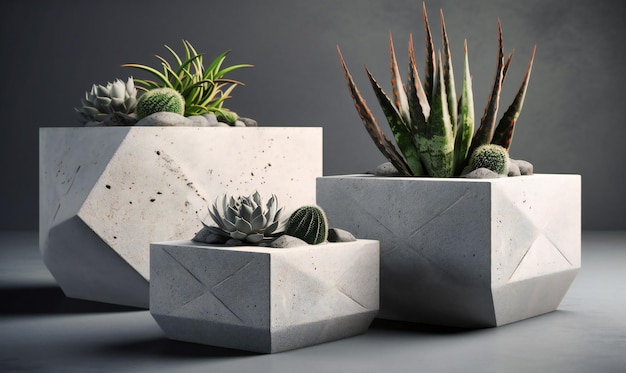 Nowoczesne donice betonowe – prostokątne donice do ogrodu